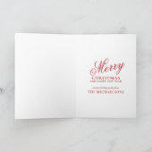 Cartes Pour Fêtes Annuelles Sapin de Noël de ferme avec cardinal (Intérieur)