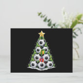 Cartes Pour Fêtes Annuelles Sapin de Noël de football Joueur garçons Xmas (Debout devant)