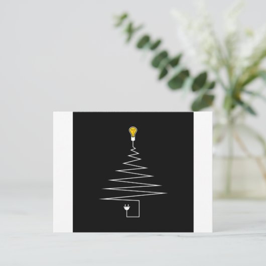 Cartes Pour Fêtes Annuelles Sapin de Noël électrique (Debout devant)