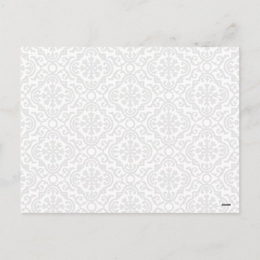 Cartes Pour Fêtes Annuelles Sapin de Noël élégant vert blanc personnalisé (Dos)