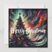 Cartes Pour Fêtes Annuelles Sapin de Noël gothique (Devant)