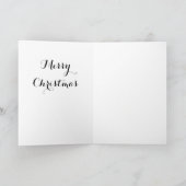 Cartes Pour Fêtes Annuelles Sapin de Noël Joyeux Football Chapeau de Père Noël (Intérieur)