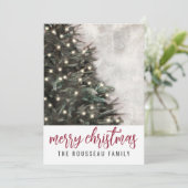 Cartes Pour Fêtes Annuelles Sapin de Noël Joyeux Noël (Debout devant)