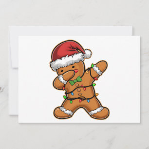 Cartes Pour Fêtes Annuelles Sapin de Noël Lumineux au Pain d'Épices qui Dabbe