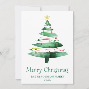 CARTES POUR FÊTES ANNUELLES SAPIN DE NOËL MODERNE