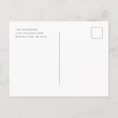 Cartes Pour Fêtes Annuelles Sapin de Noël Simplement Éternel Paix (Dos)