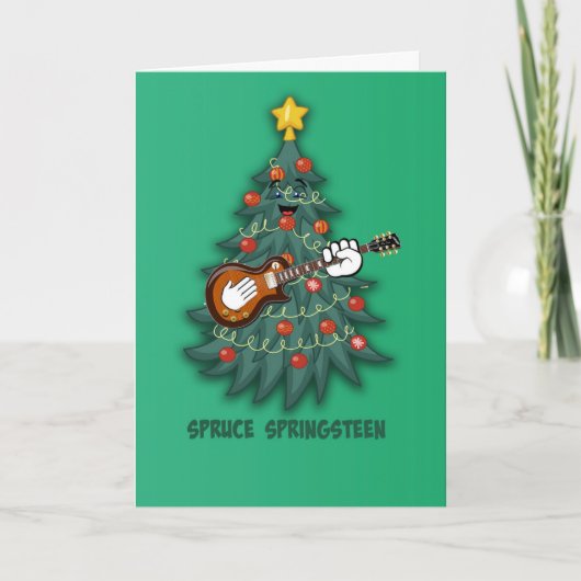 Cartes Pour Fêtes Annuelles Sapin Springsteen (Devant)