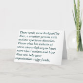 Cartes Pour Fêtes Annuelles Sapins rouges (Dos)