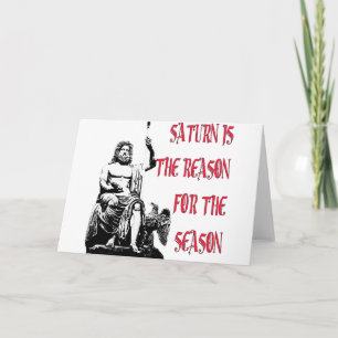 Cartes Pour Fêtes Annuelles Saturn est la raison de la saison