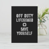 Cartes Pour Fêtes Annuelles Sauvegardez-Vous Garde De Piscine Garde Éteint (Debout devant)