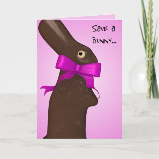 Cartes Pour Fêtes Annuelles Sauvez Un Lapin À Pâques (Devant)
