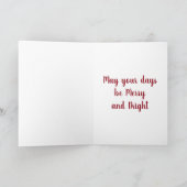 CARTES POUR FÊTES ANNUELLES *SCANDANAVIAN GNOME* DIT QUE LES JOURS PEUVENT ÊTR (Intérieur)