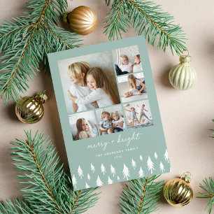 Cartes Pour Fêtes Annuelles Scandi Collage photo minimaliste moderne