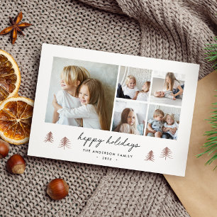 Cartes Pour Fêtes Annuelles Scandi Collage photo minimaliste moderne
