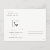 Cartes Pour Fêtes Annuelles Scandi Minimal Blush Heart Christmas Tree Logo (Dos)