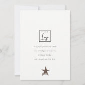 Cartes Pour Fêtes Annuelles Scandi Minimal Blush Heart Christmas Tree Logo (Dos)