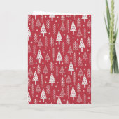 Cartes Pour Fêtes Annuelles Scandinave Nordique Joyeuses Fêtes Personnalisées (Dos)