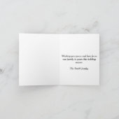 Cartes Pour Fêtes Annuelles Scénario de Noël Reindeer Joyeuses Fêtes (Intérieur)