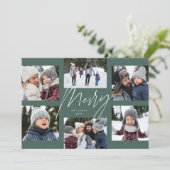 Cartes Pour Fêtes Annuelles Scénario moderne joyeux sage 6 photo collage de No (Debout devant)
