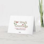 Cartes Pour Fêtes Annuelles Scène de la Nativité (Dos)