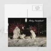 Cartes Pour Fêtes Annuelles Scène de la Nativité (Devant / Derrière)