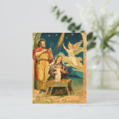 Cartes Pour Fêtes Annuelles Scène de la Nativité de Noël (Debout devant)