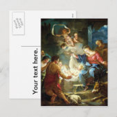 Cartes Pour Fêtes Annuelles Scène de la Nativité pour Noël - Pierre (Devant / Derrière)