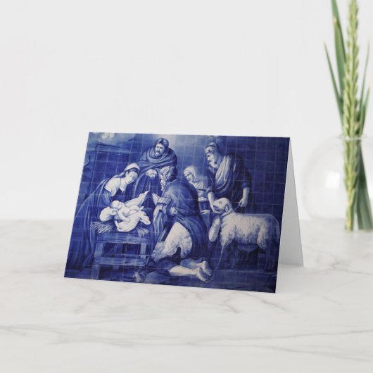Cartes Pour Fêtes Annuelles Scène de nativité (Devant)