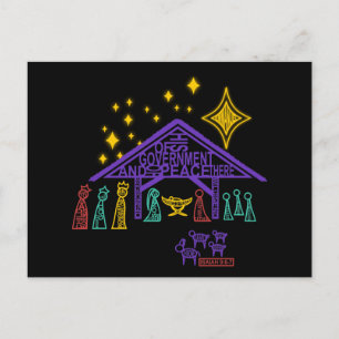 Cartes Pour Fêtes Annuelles Scène de nativité - 9:6 d'Isaïe - Noël 7