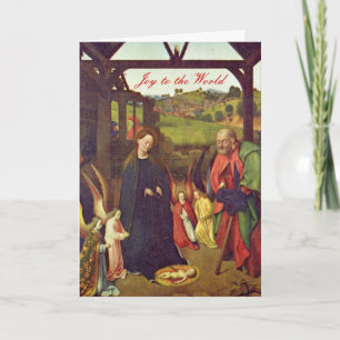 Cartes Pour Fêtes Annuelles Scène de nativité par Petrus Christus