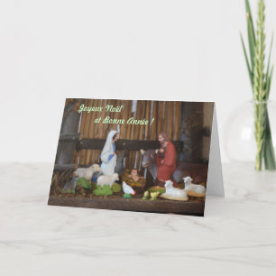 Cartes Pour Fêtes Annuelles Scène de Nativity