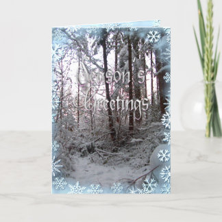 Cartes Pour Fêtes Annuelles SCÈNE DE NEIGE Bonnes Fêtes par SHARON SHARPE