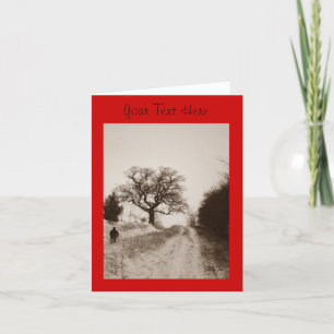 Cartes Pour Fêtes Annuelles scène de neige en hiver art photographique