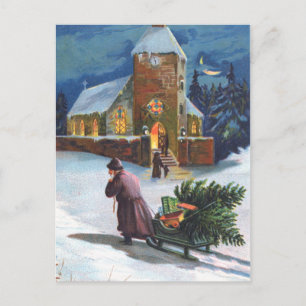 Cartes Pour Fêtes Annuelles Scène de Noël