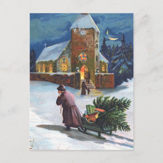 Cartes Pour Fêtes Annuelles Scène de Noël (Devant)