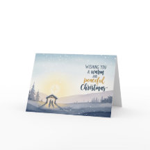 Scène de Noël Chaleureuse et Paisible Art de Noël