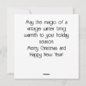 Cartes Pour Fêtes Annuelles Scène de Noël enneigée à Londres (Dos)