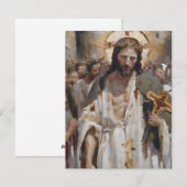 Cartes Pour Fêtes Annuelles Scène de Pâques B - Huiles (Devant / Derrière)