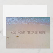 Cartes Pour Fêtes Annuelles Scène de plage modifiable Conception personnalisée (Devant / Derrière)