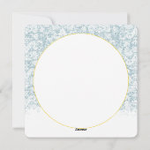 Cartes Pour Fêtes Annuelles Scène d'hiver Famille Photo Noël Salutation (Dos)