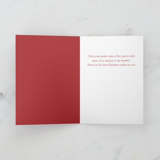 Cartes Pour Fêtes Annuelles Scène d'hiver festive Noël le plus joli plié (Intérieur)