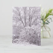 Cartes Pour Fêtes Annuelles Scène d'hiver vide (Debout devant)