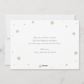 Cartes Pour Fêtes Annuelles Scene d'hiver violet renne Père Noël (Dos)