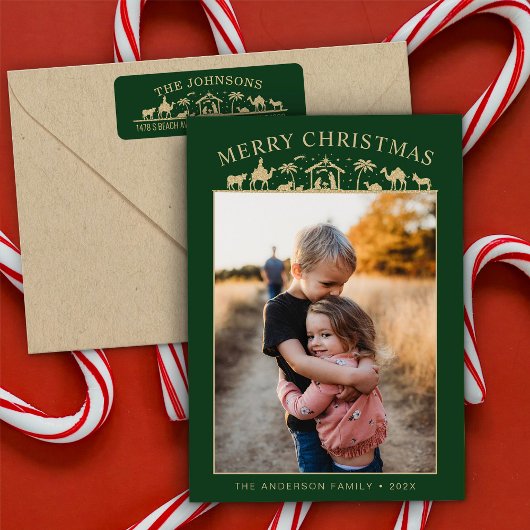 Cartes Pour Fêtes Annuelles Scène Nativité Bébé Jésus Christ