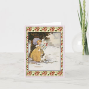 Cartes Pour Fêtes Annuelles Scène vintage de vacances