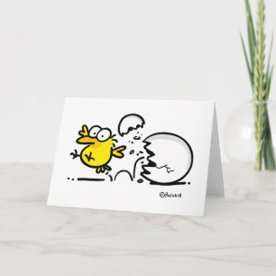 Cartes Pour Fêtes Annuelles Schlüpfendes Küken