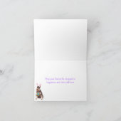 Cartes Pour Fêtes Annuelles Schnauzer de Pâques (Intérieur)