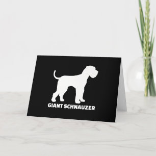 Cartes Pour Fêtes Annuelles schnauzer géant de pure race