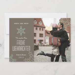 Cartes Pour Fêtes Annuelles Schneeflocken Foto Weihnachten