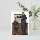 Cartes Pour Fêtes Annuelles Schoolmaster - Norman Rockwell (Debout devant)